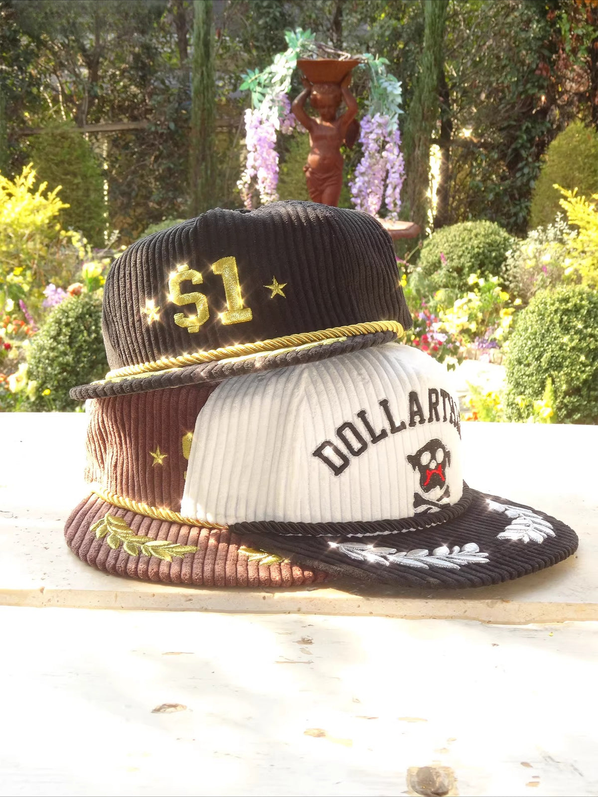 Corduroy Embroidered Baseball Cap