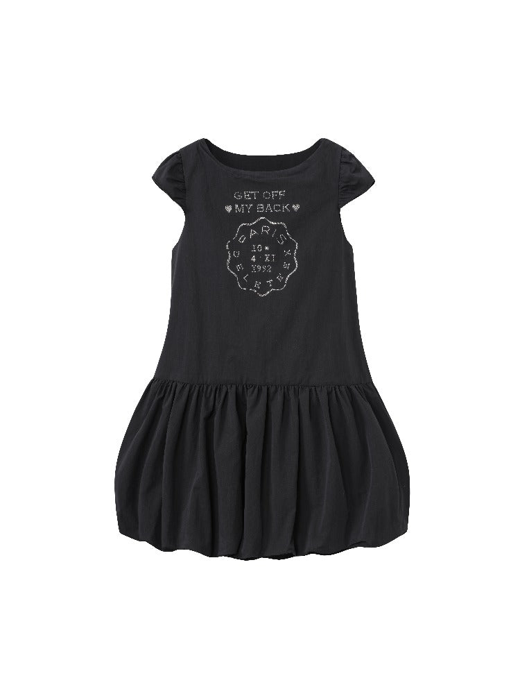 Rhinestone Bubble Hem Dress