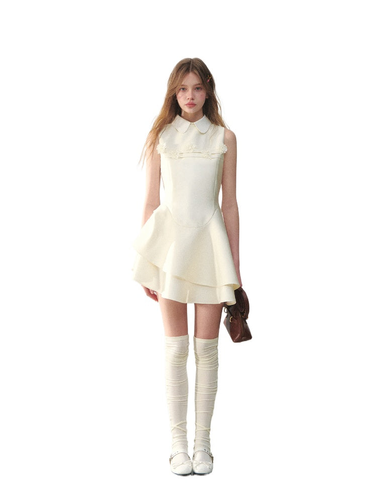 Sleeveless Round Neck Princess Bubble Dress