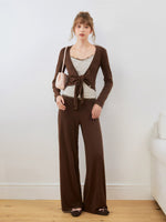 Lace Cami & Wide-Leg Pants Set