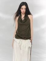 Draped Halter Top