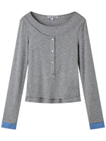 Contrast Cuff Layered Tee