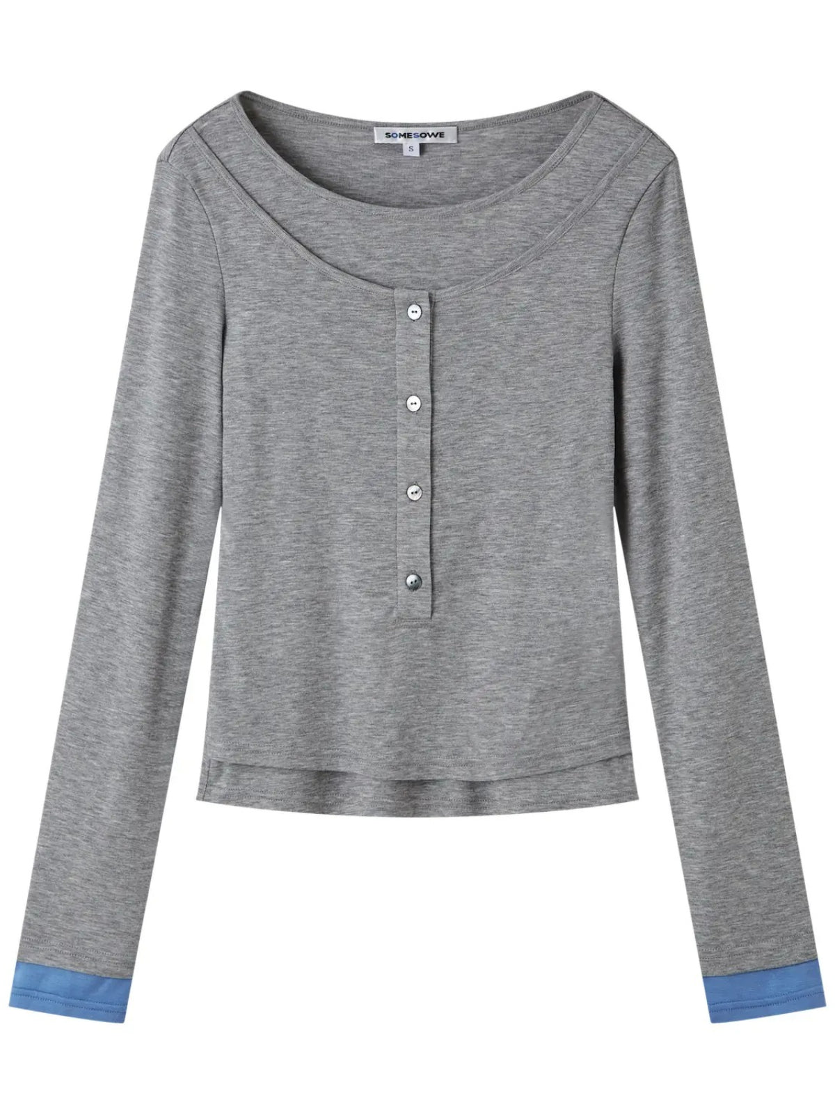 Contrast Cuff Layered Tee