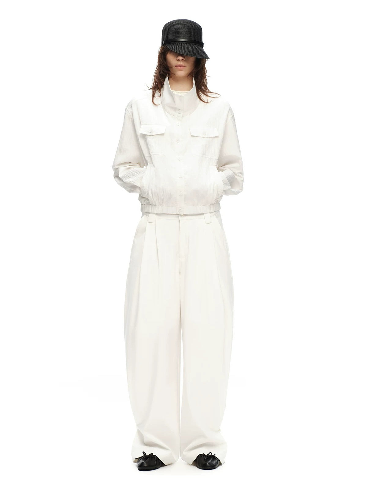 Double Pleated Pants