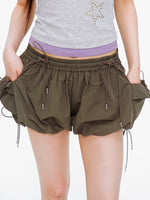 Miu Style Drawstring Bloomers Shorts
