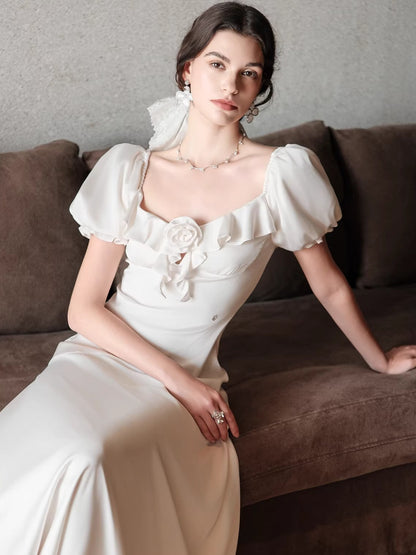 Florette Gradient Square Neck Dress