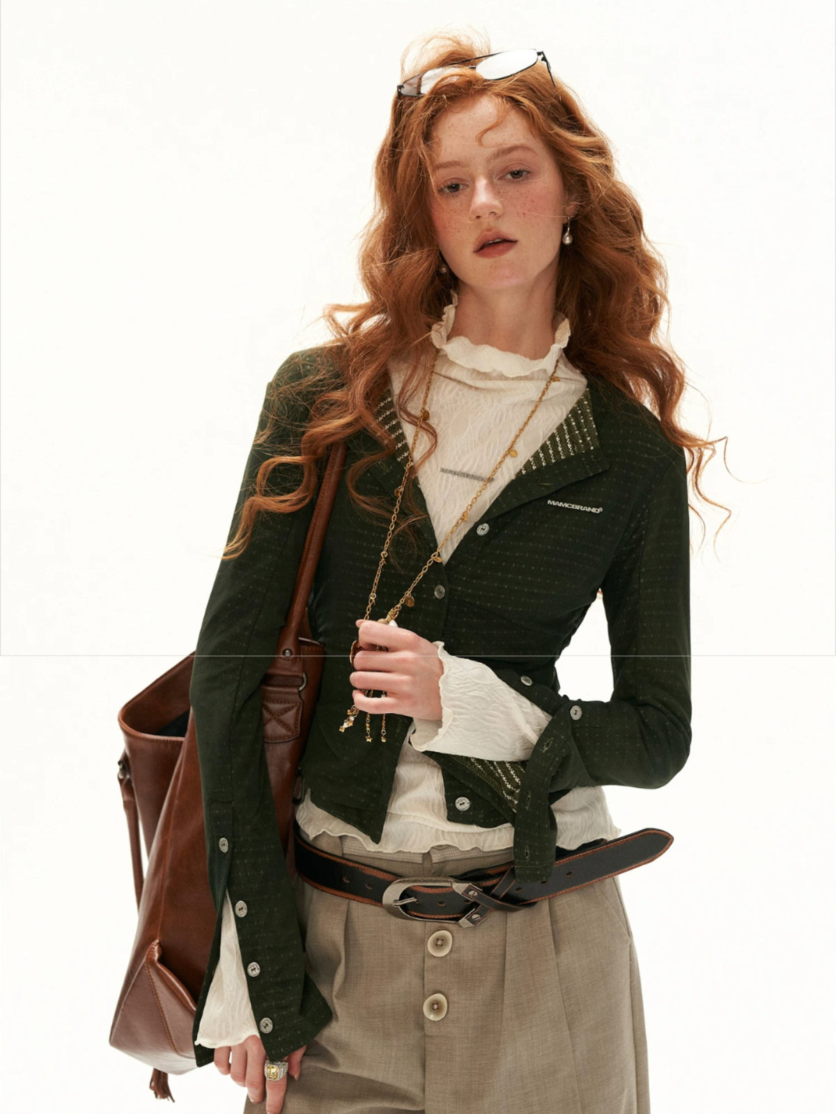 Textured Jacquard Knit Cardigan