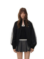 Side Zip Stand Collar Jacket