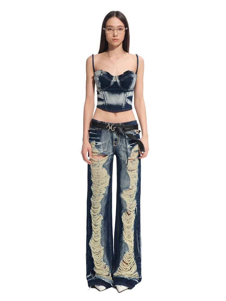 Volcano Denim Bustier