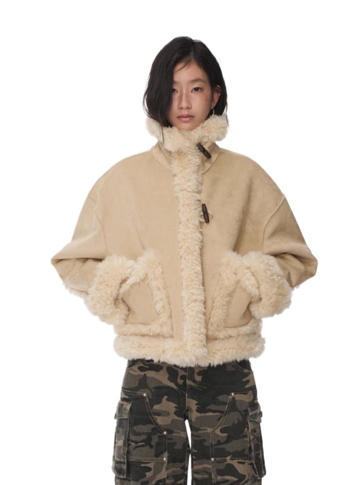 Reversible Shearling Suede Jacket