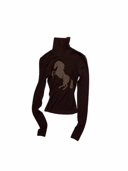 Crystal-Embellished Turtleneck