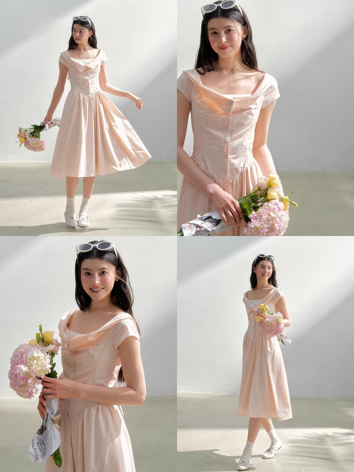 Pink Collared Dress