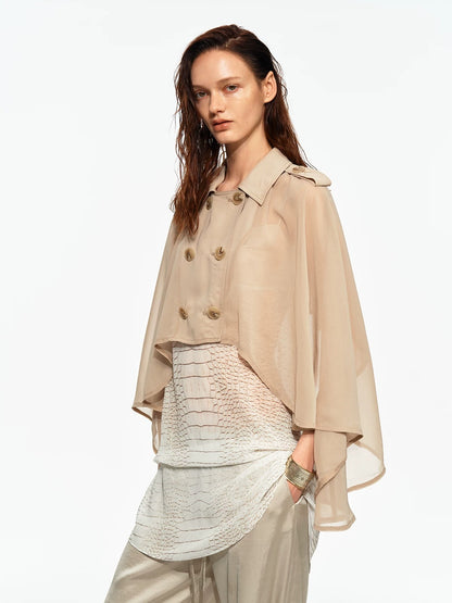 Chiffon Cape Jacket