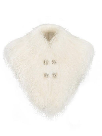 Vela Reversible Faux Fur Wool Blend Jacket