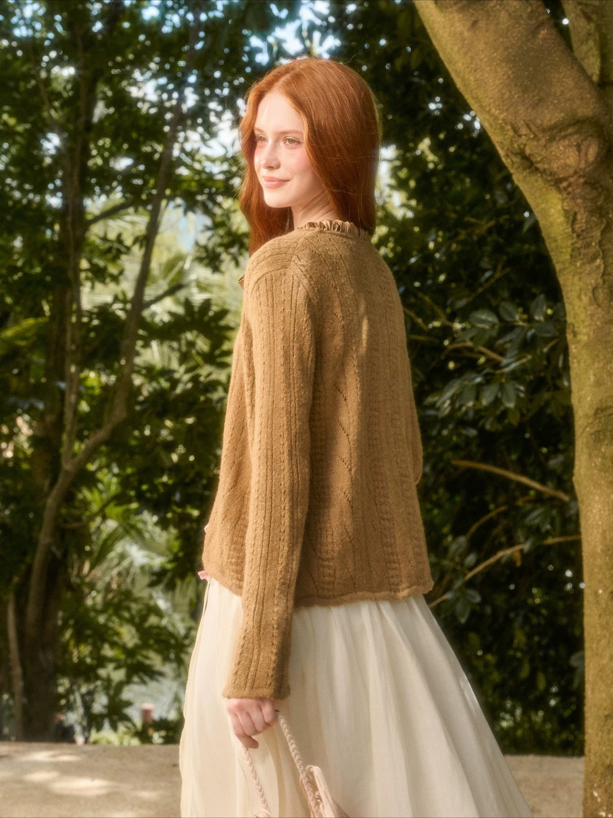 Ribbon Knit Cardigan