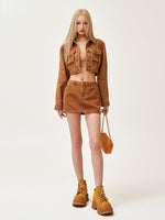 Ancient Myth Short Pocket Denim Jacket
