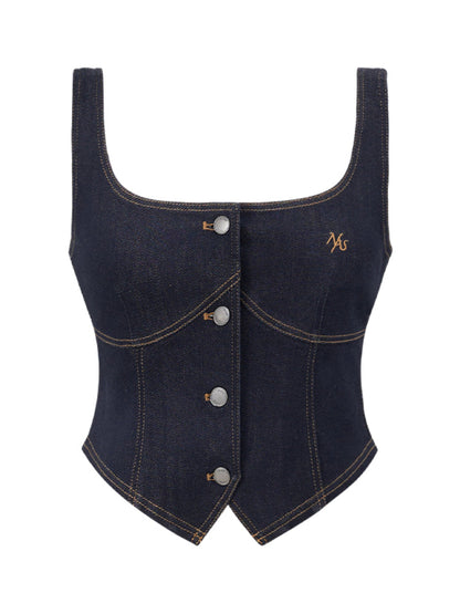 Jeans Waist-Cinching Vest Top