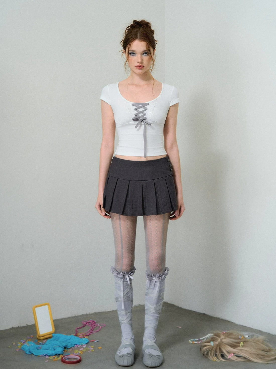 White Ballet Tie T-shirt