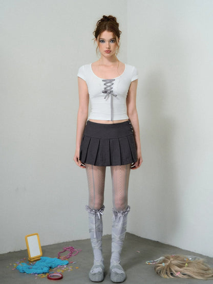 White Ballet Tie T-shirt