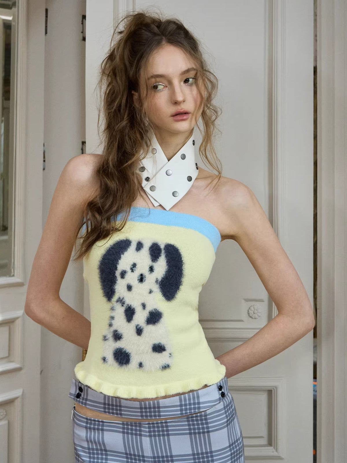Studded PU Choker