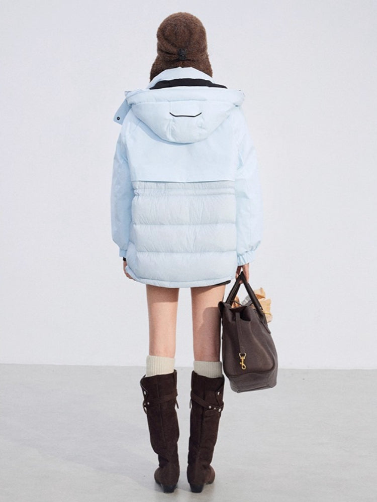 Windproof Hooded Down Jacket