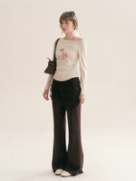 Lace Curtain Flare Pants