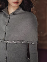 Detachable Cape Wool Sweater