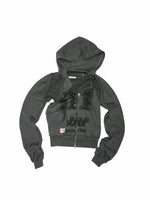 Hooded Backless Vest & Hoodie Set