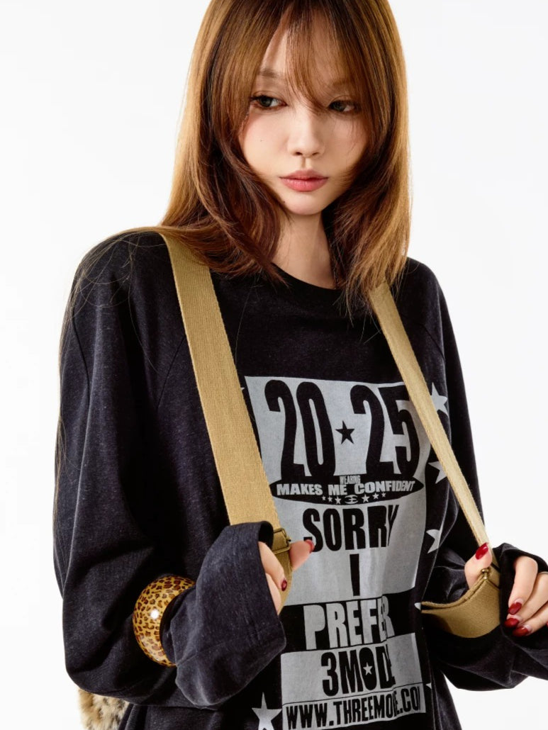 Vintage Letter T-shirt