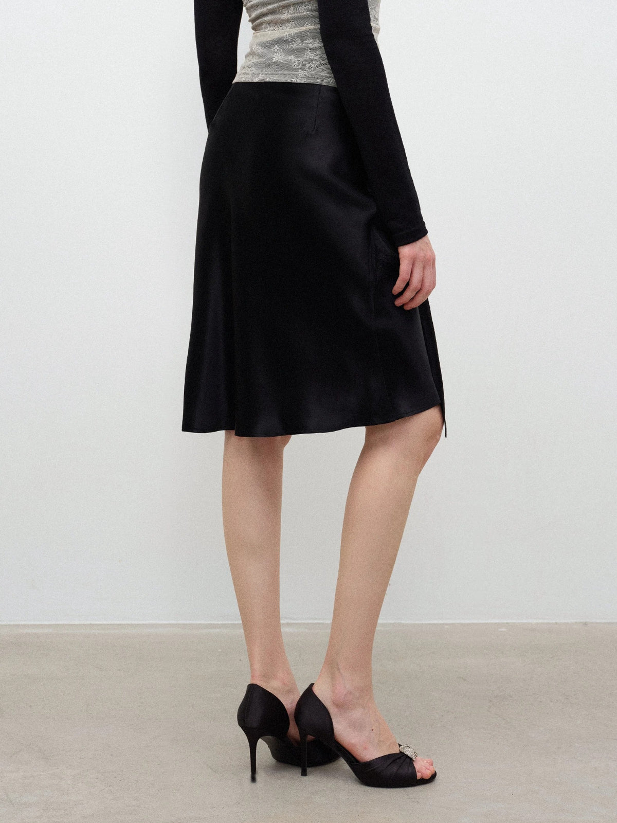 Acetate Lace Fishtail Skirt