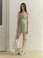 Sequin Acetate Slip Dress