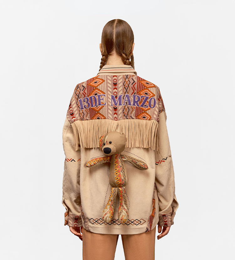Corduroy Patchwork Shirt