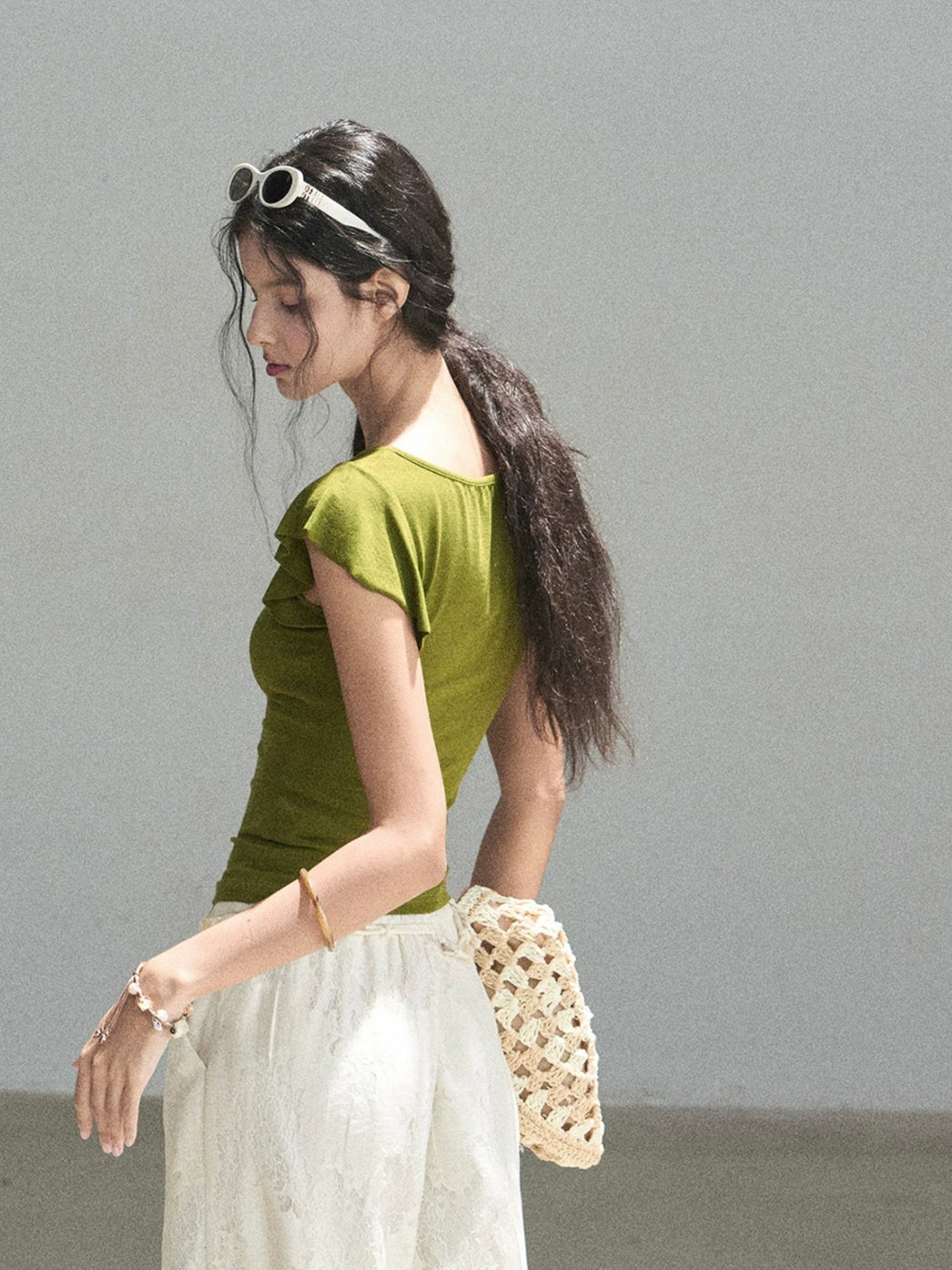 V-Neck Puff Sleeve Top
