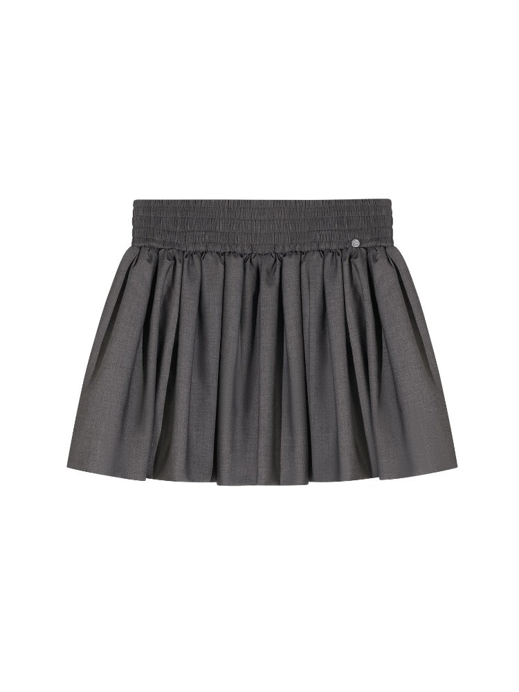 Bubble Hem Mini Skirt