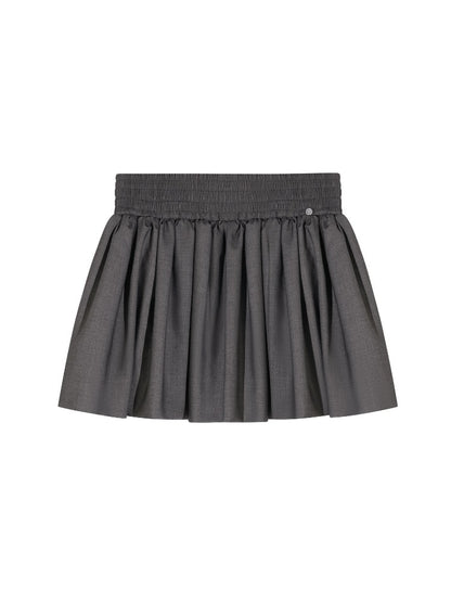 Bubble Hem Mini Skirt