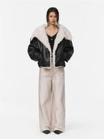 Deer Print Straight Leg Pants