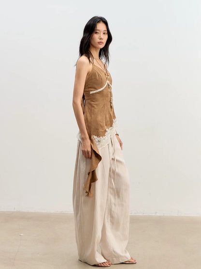 Suede Lace Cami