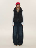 Stand Collar Quilted Down Vest