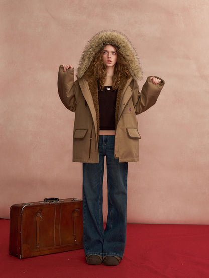 Hooded Utility Down Parka