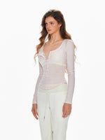 Lace Innerwear Layered Mesh Top Set