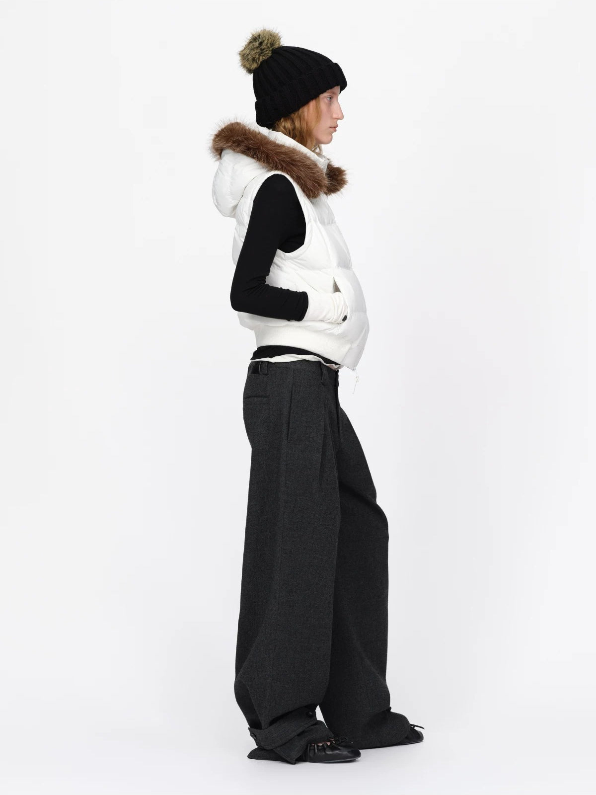 Detachable Sleeve Down Puffer Jacket