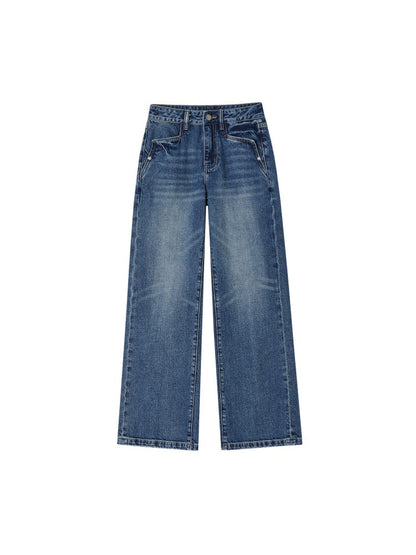 Blue Washed Denim Pants