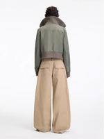 Khaki Leopard Pocket Pants