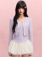 Polka Dot Cardigan Set