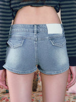 Vintage Low-Rise Denim Shorts