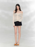 Reversible Wool Blend Cardigan