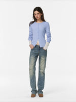 Retro Washed Slim Denim Jeans