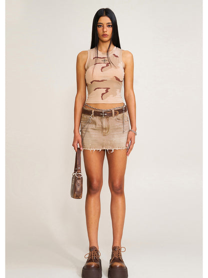 Rage Wild Diamond Denim Skirt Wild Diamond