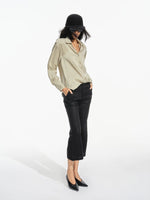 Sandwashed Lapel Shirt