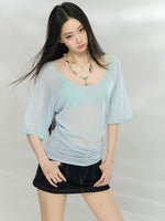 Lyocell U-Neck Top